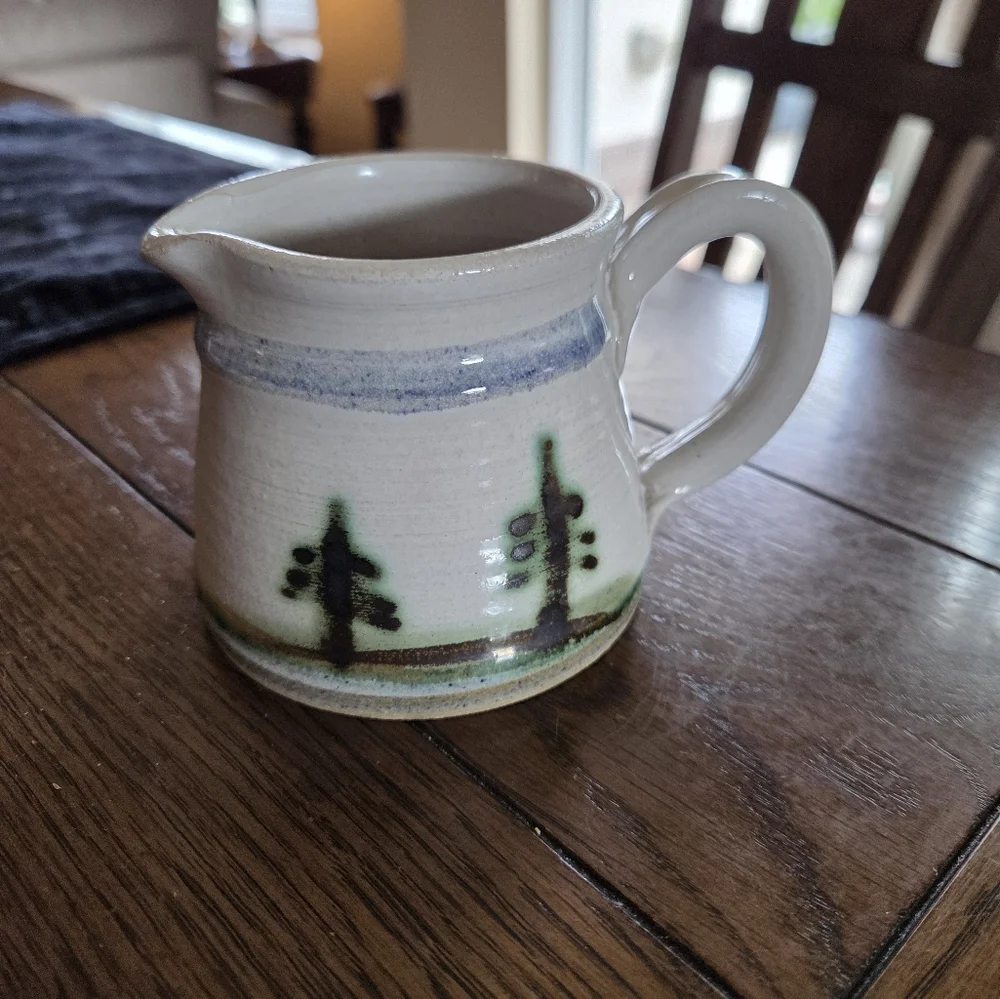 Studio Pottery Syrup Or Cream Pitcher